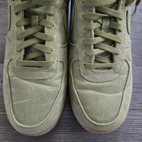 Nike Air Force 1 Low Premium Gum Sole Camper Green Size 10.5 - Picture 10 of 13